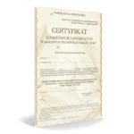 Certyfikat kompetencji zawodowej